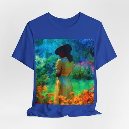 Neon Watercolor Garden Shirt - Afrocentric Art by The Trini Gee