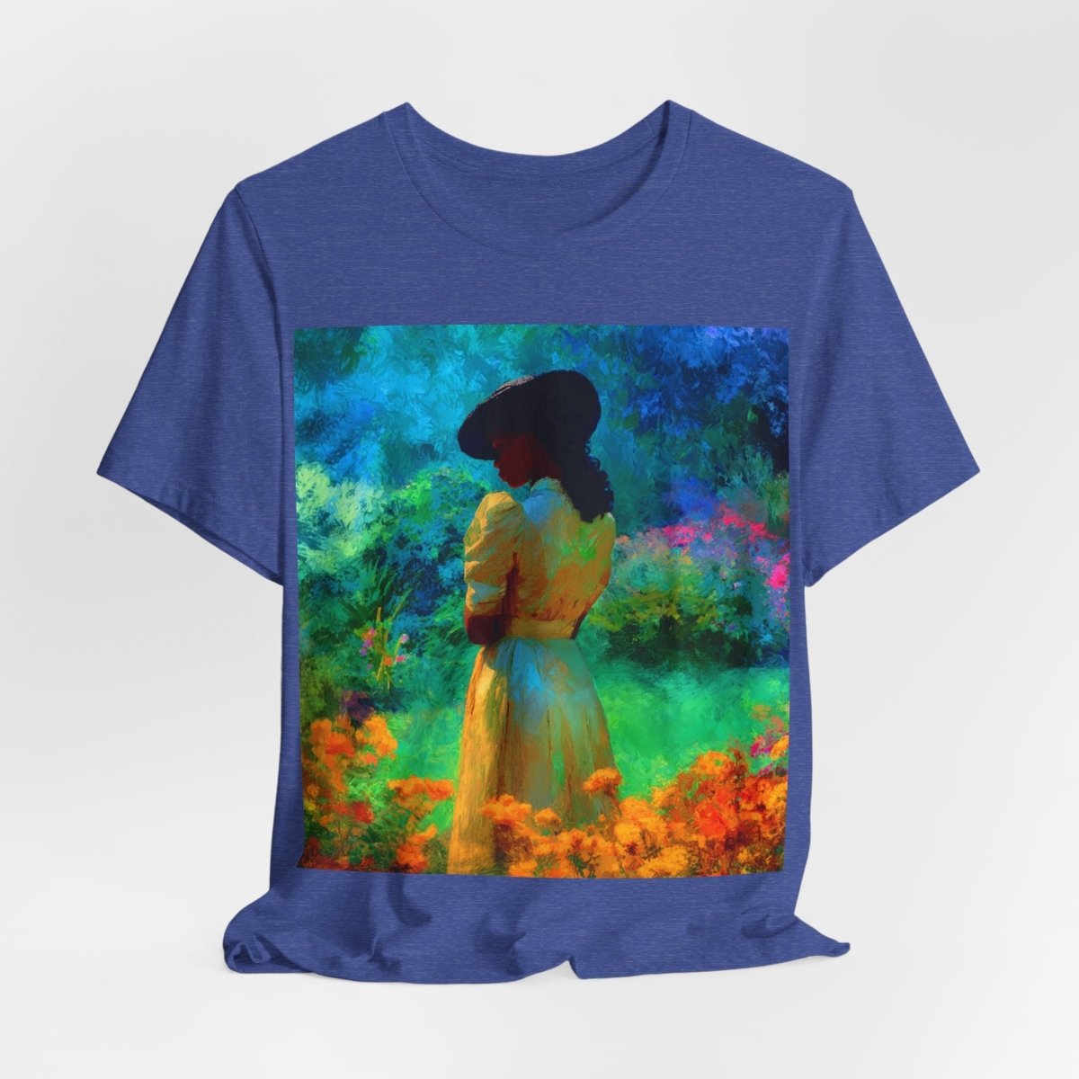 Neon Watercolor Garden Shirt - Afrocentric Art by The Trini Gee