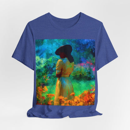 Neon Watercolor Garden Shirt - Afrocentric Art by The Trini Gee