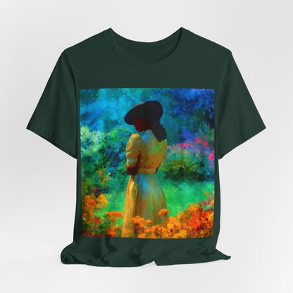 Neon Watercolor Garden Shirt - Afrocentric Art by The Trini Gee