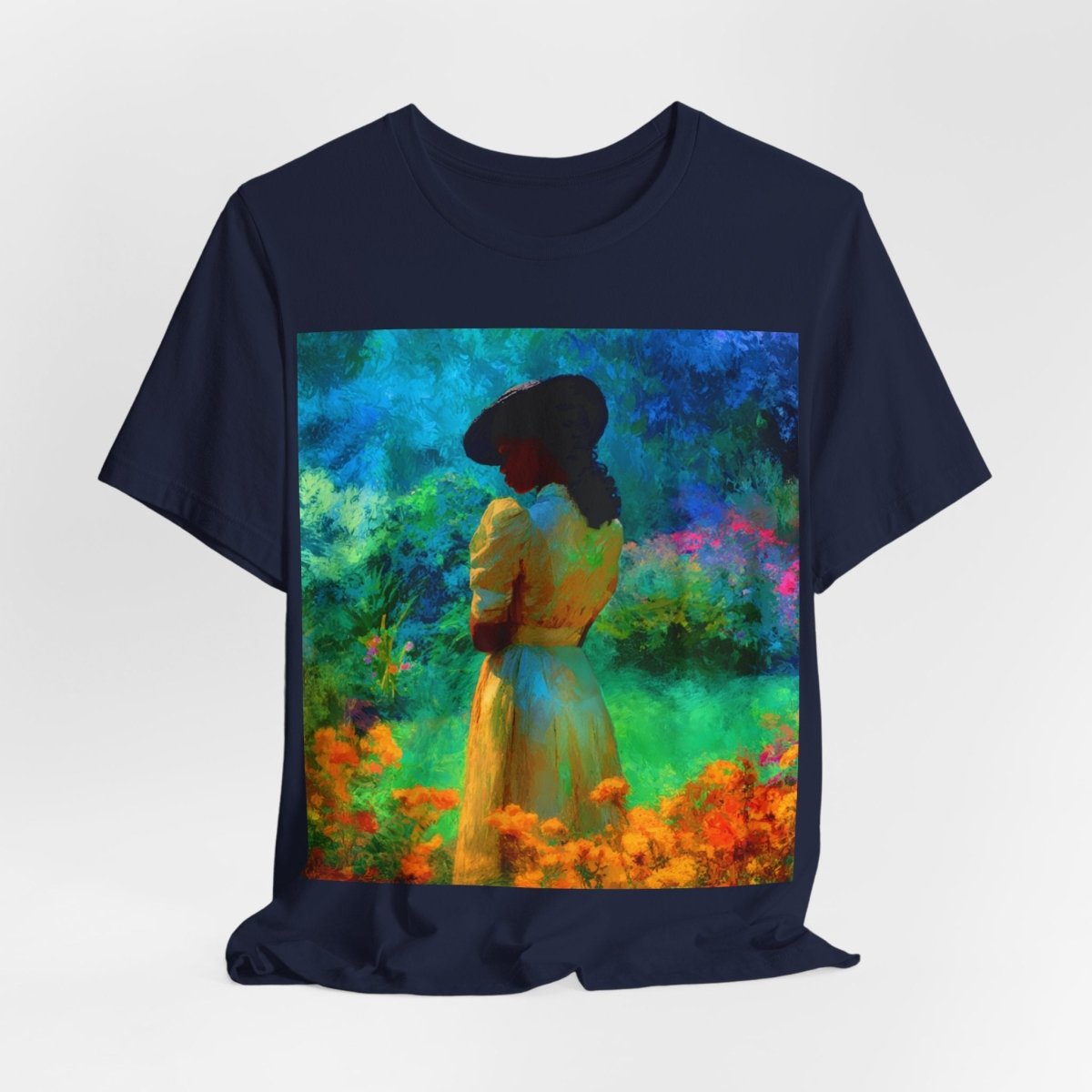 Neon Watercolor Garden Shirt - Afrocentric Art by The Trini Gee