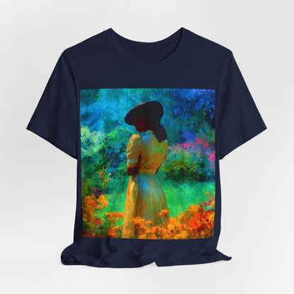 Neon Watercolor Garden Shirt - Afrocentric Art by The Trini Gee