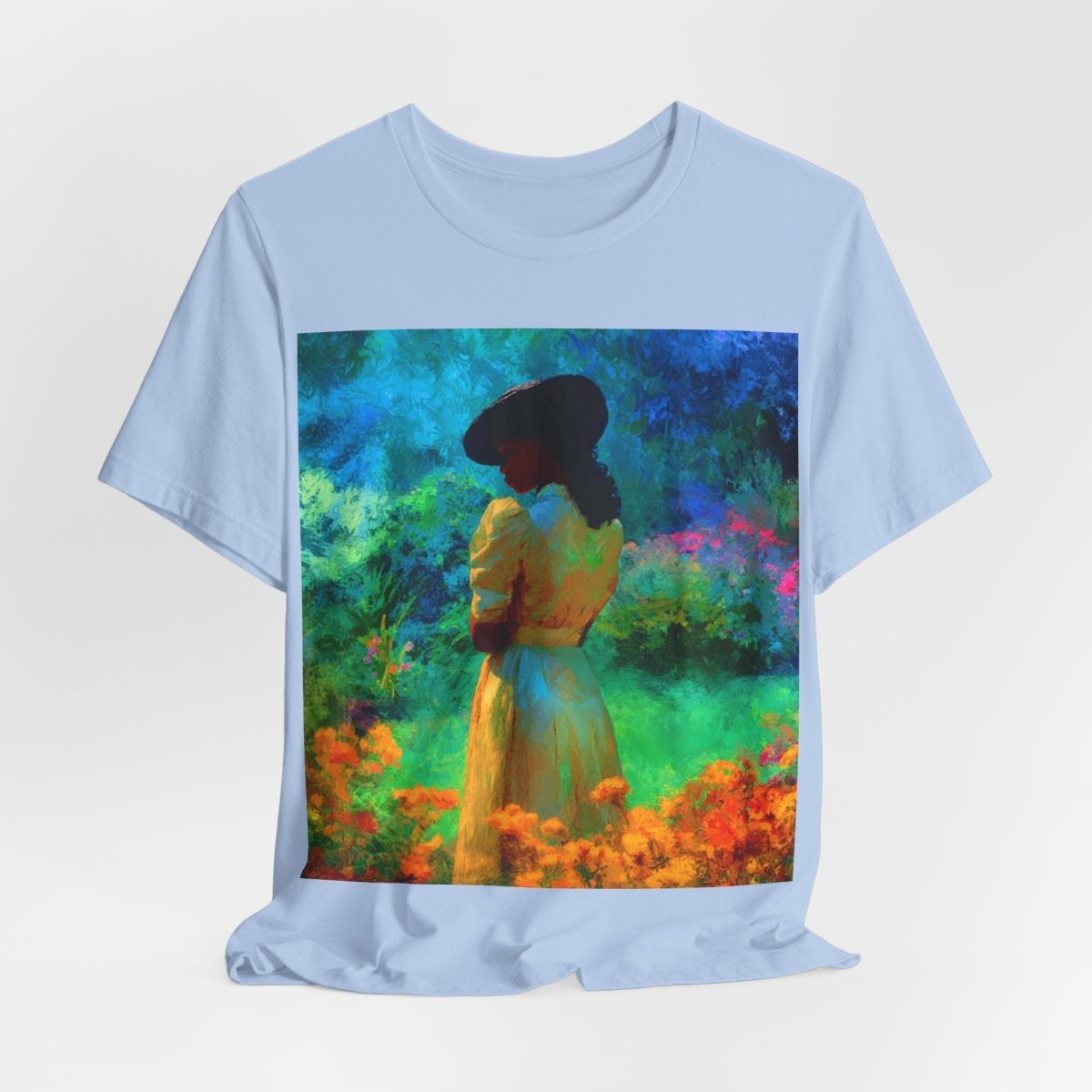 Neon Watercolor Garden Shirt - Afrocentric Art by The Trini Gee