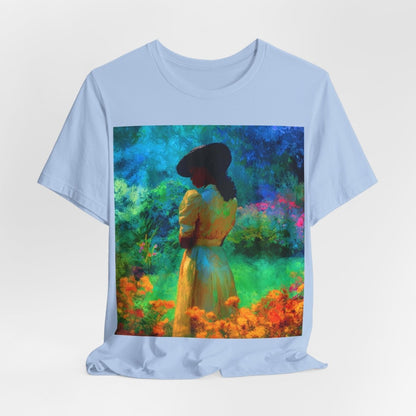 Neon Watercolor Garden Shirt - Afrocentric Art by The Trini Gee