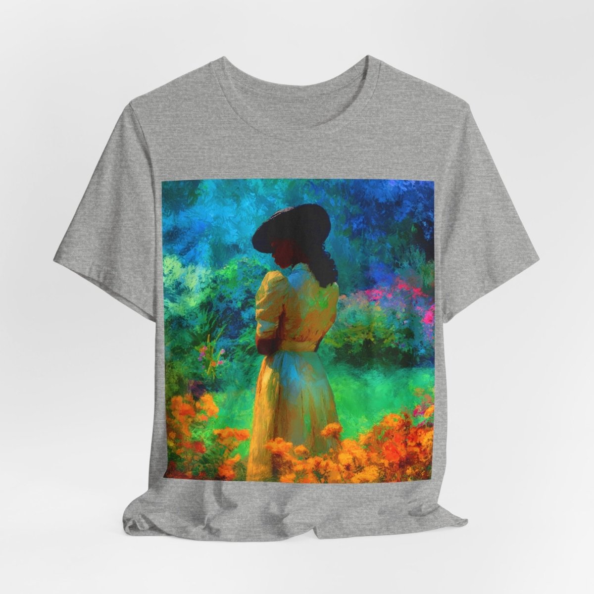 Neon Watercolor Garden Shirt - Afrocentric Art by The Trini Gee