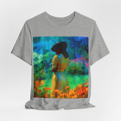 Neon Watercolor Garden Shirt - Afrocentric Art by The Trini Gee