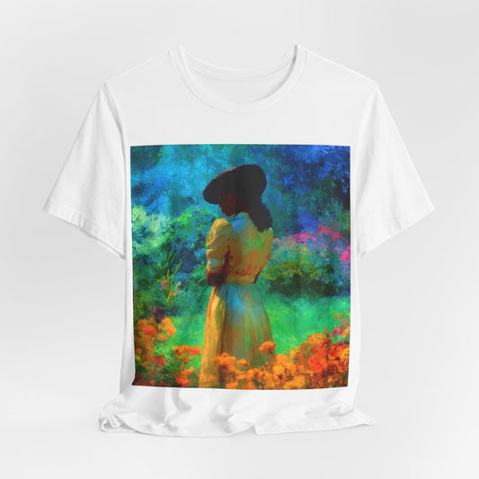 Neon Watercolor Garden Shirt - Afrocentric Art by The Trini Gee