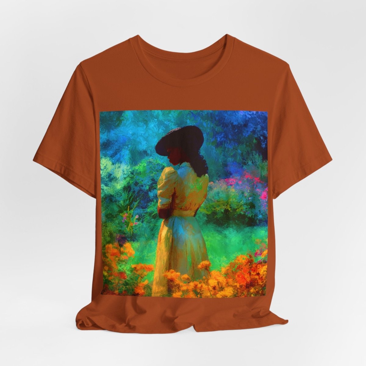Neon Watercolor Garden Shirt - Afrocentric Art by The Trini Gee
