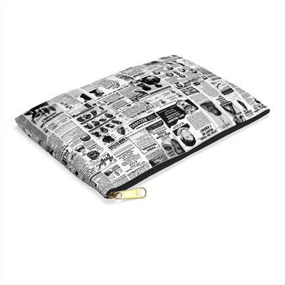 Newspaper Ad Pouch - Afrocentric Art by The Trini Gee