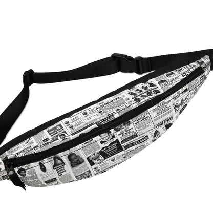 Newspaper Ads Fanny Pack - Afrocentric Art by The Trini Gee