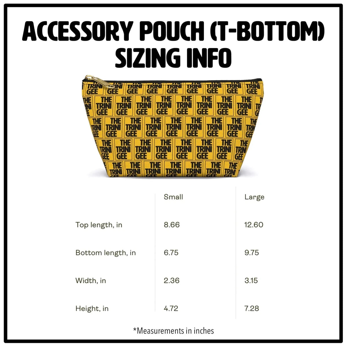 Newspaper Ads T - bottom Accessory Pouch - Afrocentric Art by The Trini Gee