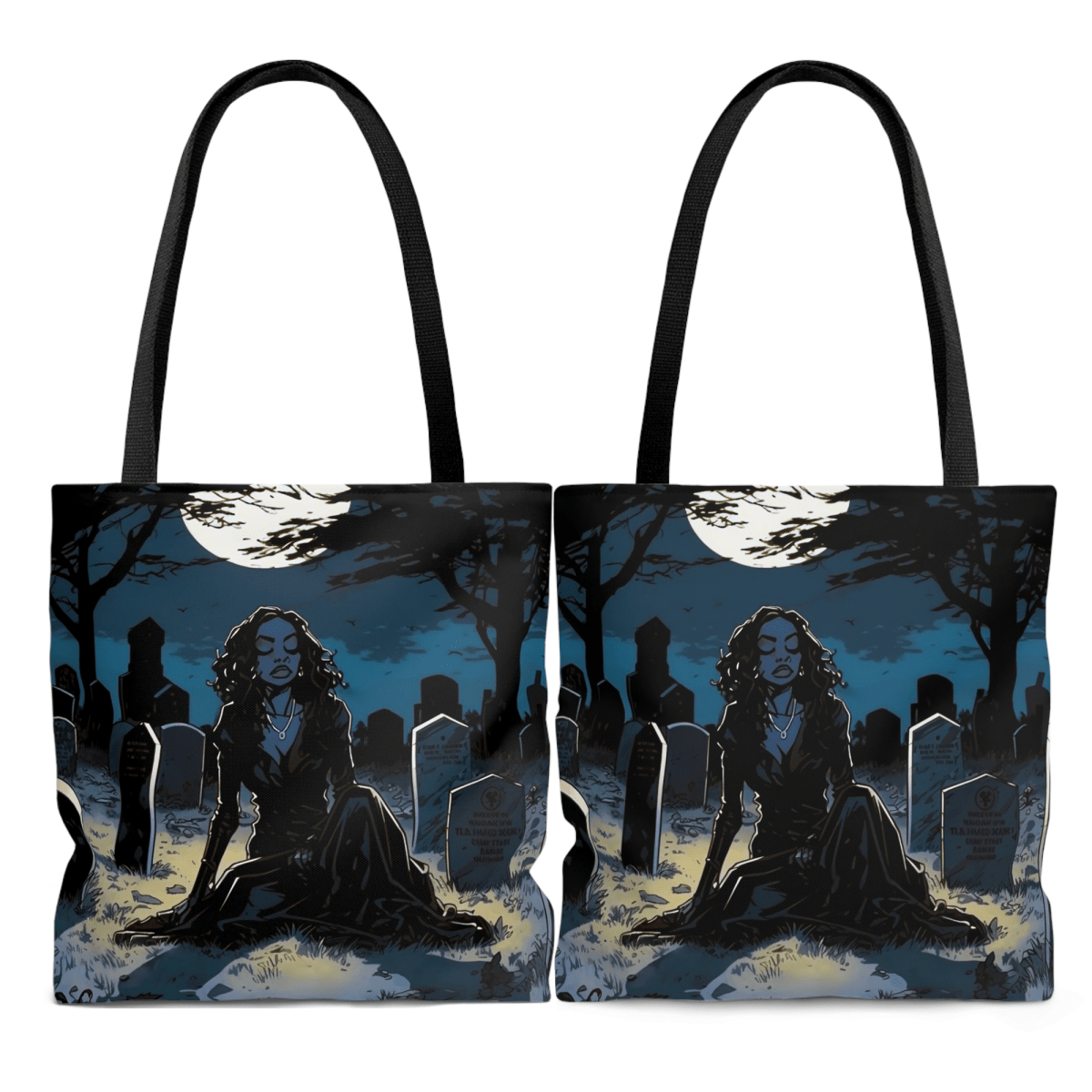 Night Witch Tote Bag - Afrocentric Art by The Trini Gee