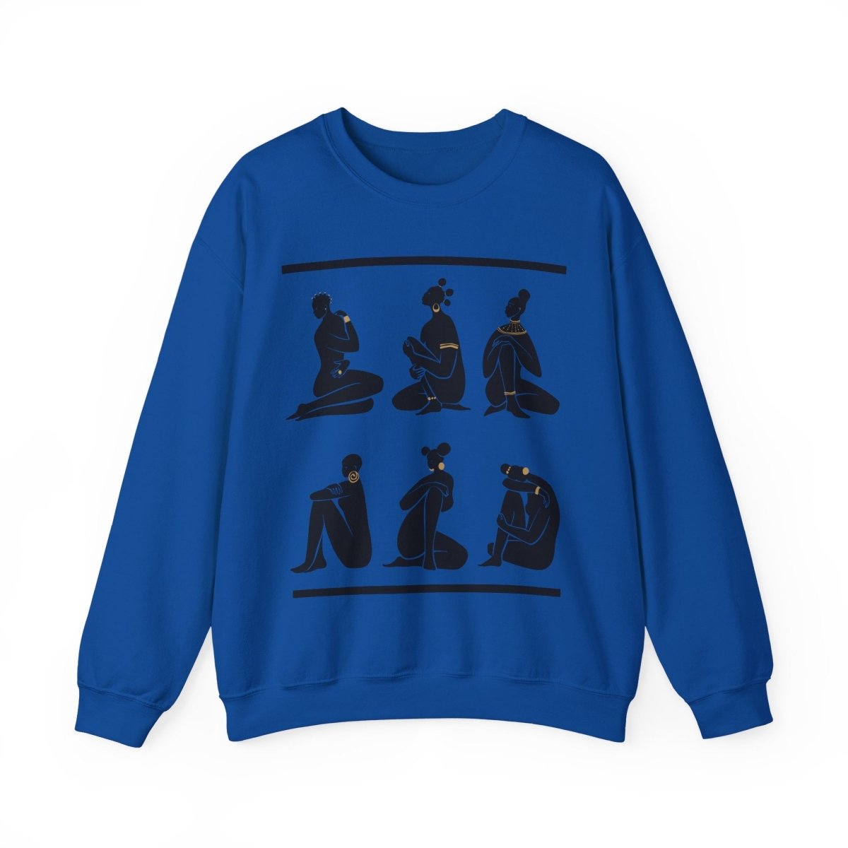 Nubian Queens Sweatshirt - Afrocentric Art by The Trini Gee