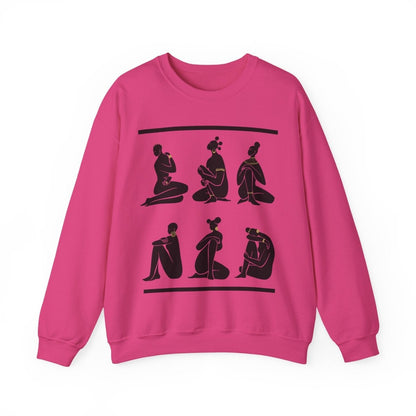 Nubian Queens Sweatshirt - Afrocentric Art by The Trini Gee