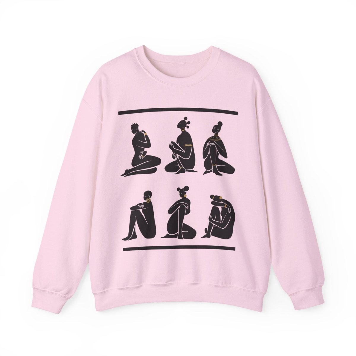 Nubian Queens Sweatshirt - Afrocentric Art by The Trini Gee