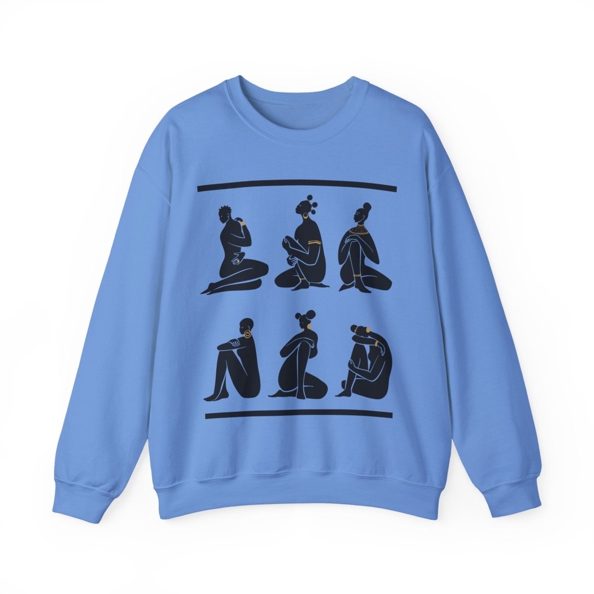 Nubian Queens Sweatshirt - Afrocentric Art by The Trini Gee