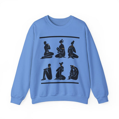 Nubian Queens Sweatshirt - Afrocentric Art by The Trini Gee