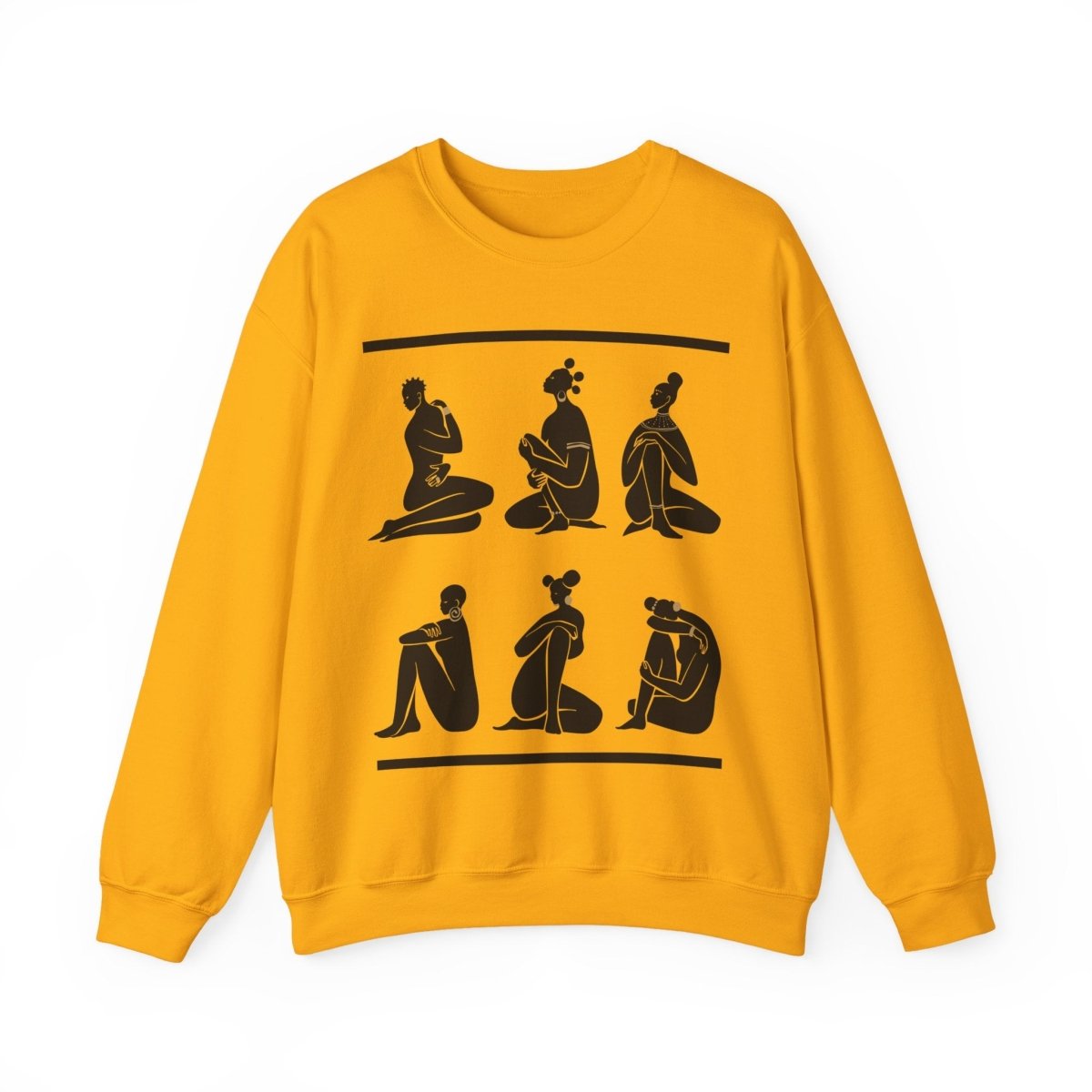 Nubian Queens Sweatshirt - Afrocentric Art by The Trini Gee