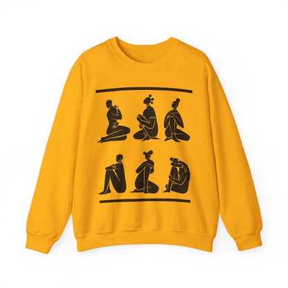 Nubian Queens Sweatshirt - Afrocentric Art by The Trini Gee