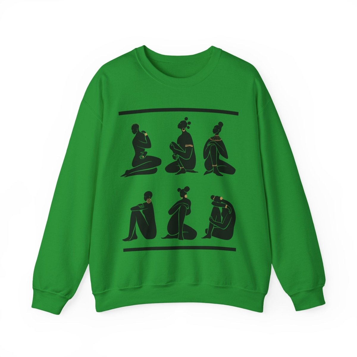 Nubian Queens Sweatshirt - Afrocentric Art by The Trini Gee