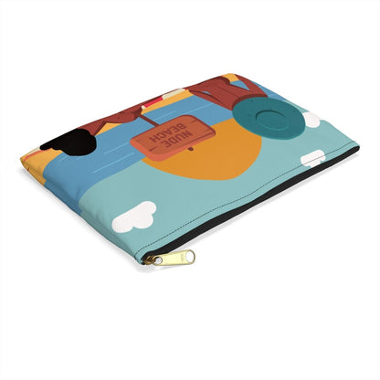 Nude Beach Pouch - Afrocentric Art by The Trini Gee