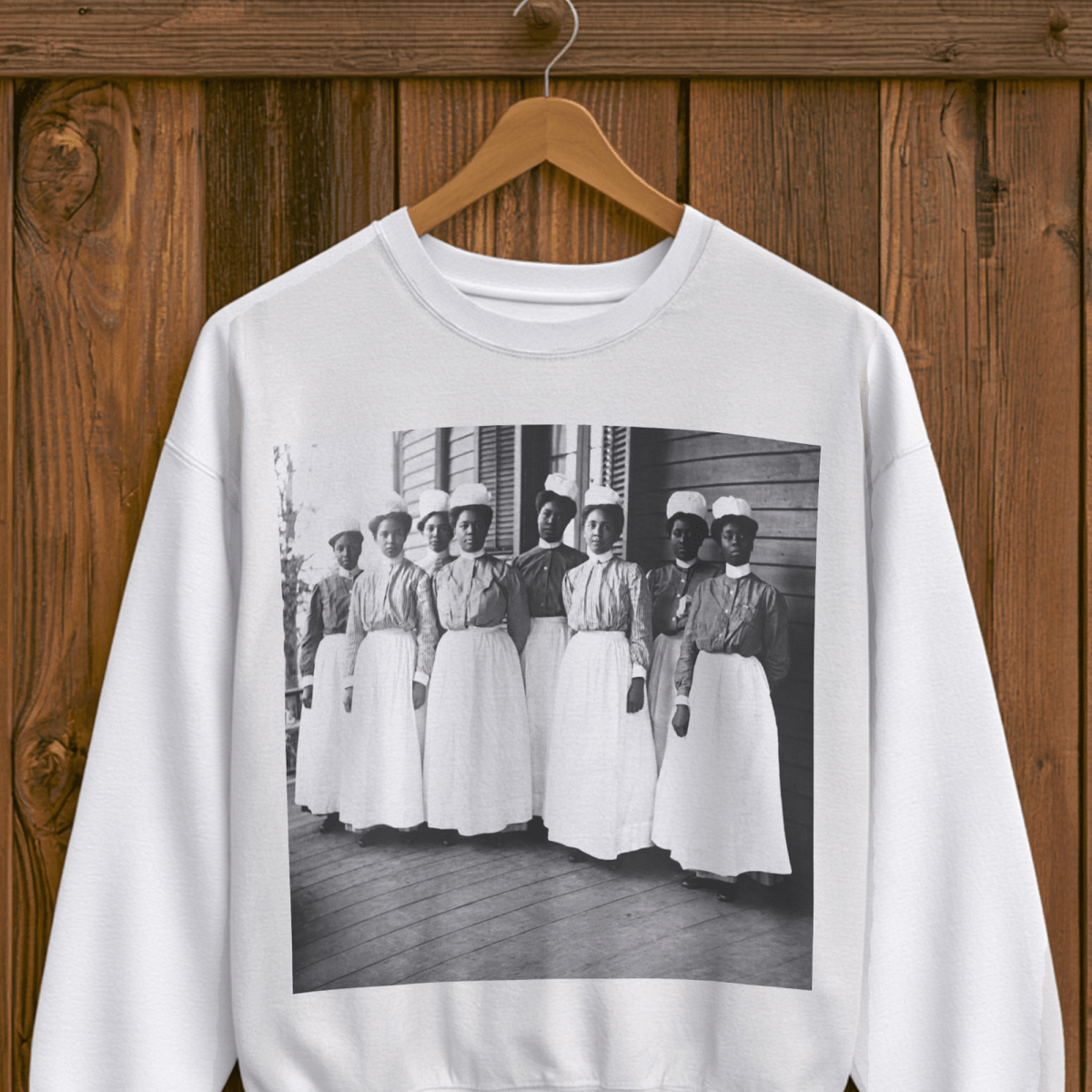 Nurses Sweatshirt - Afrocentric Art by The Trini Gee