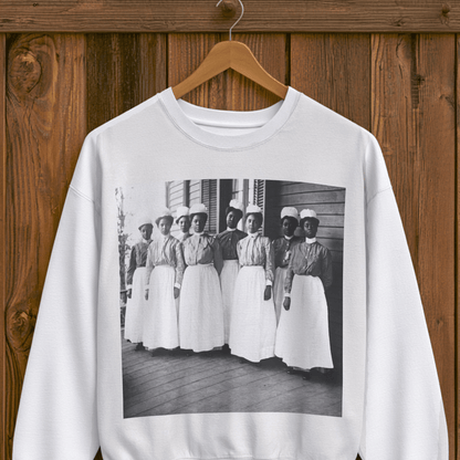 Nurses Sweatshirt - Afrocentric Art by The Trini Gee