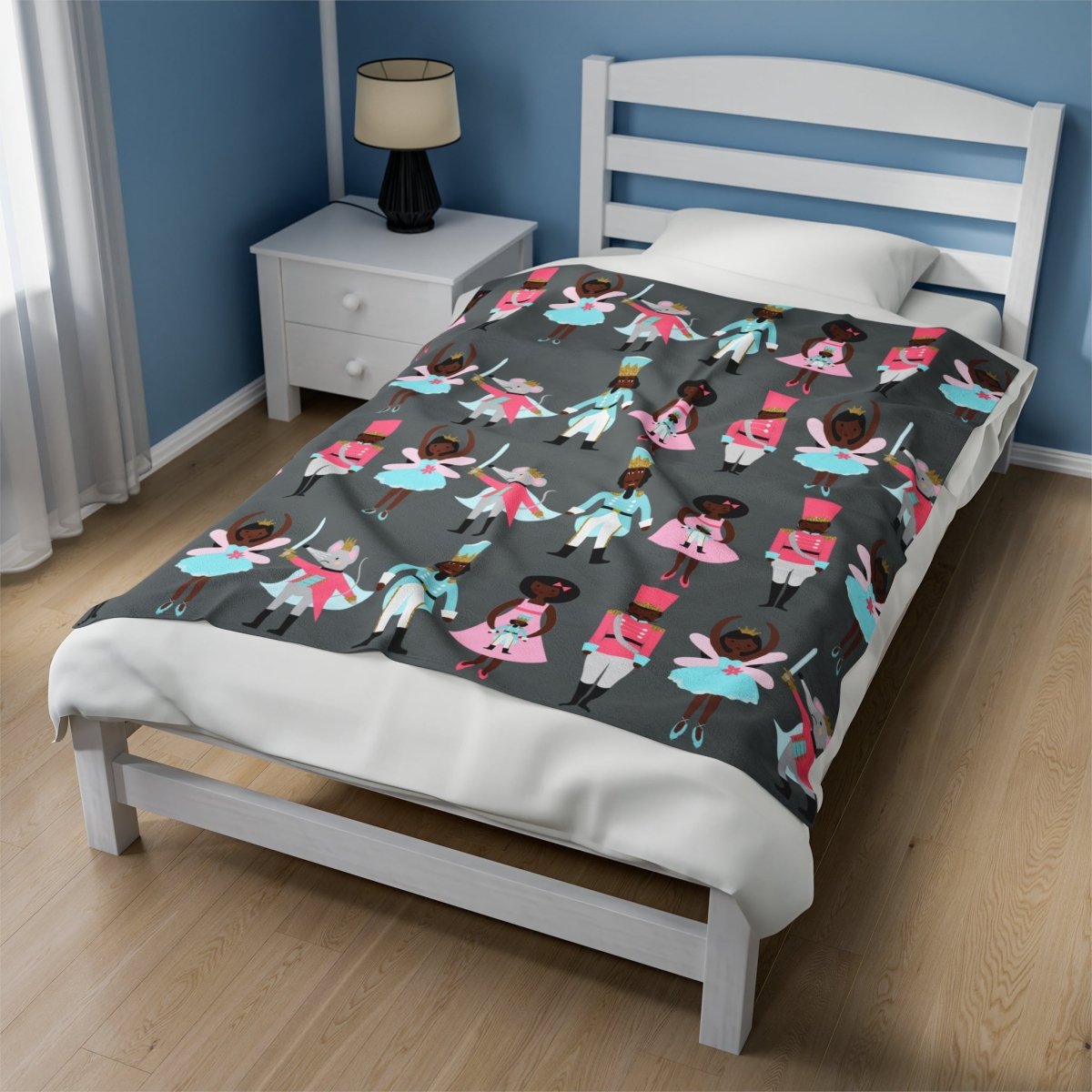 Nutcracker Ballet Blanket - Afrocentric Art by The Trini Gee