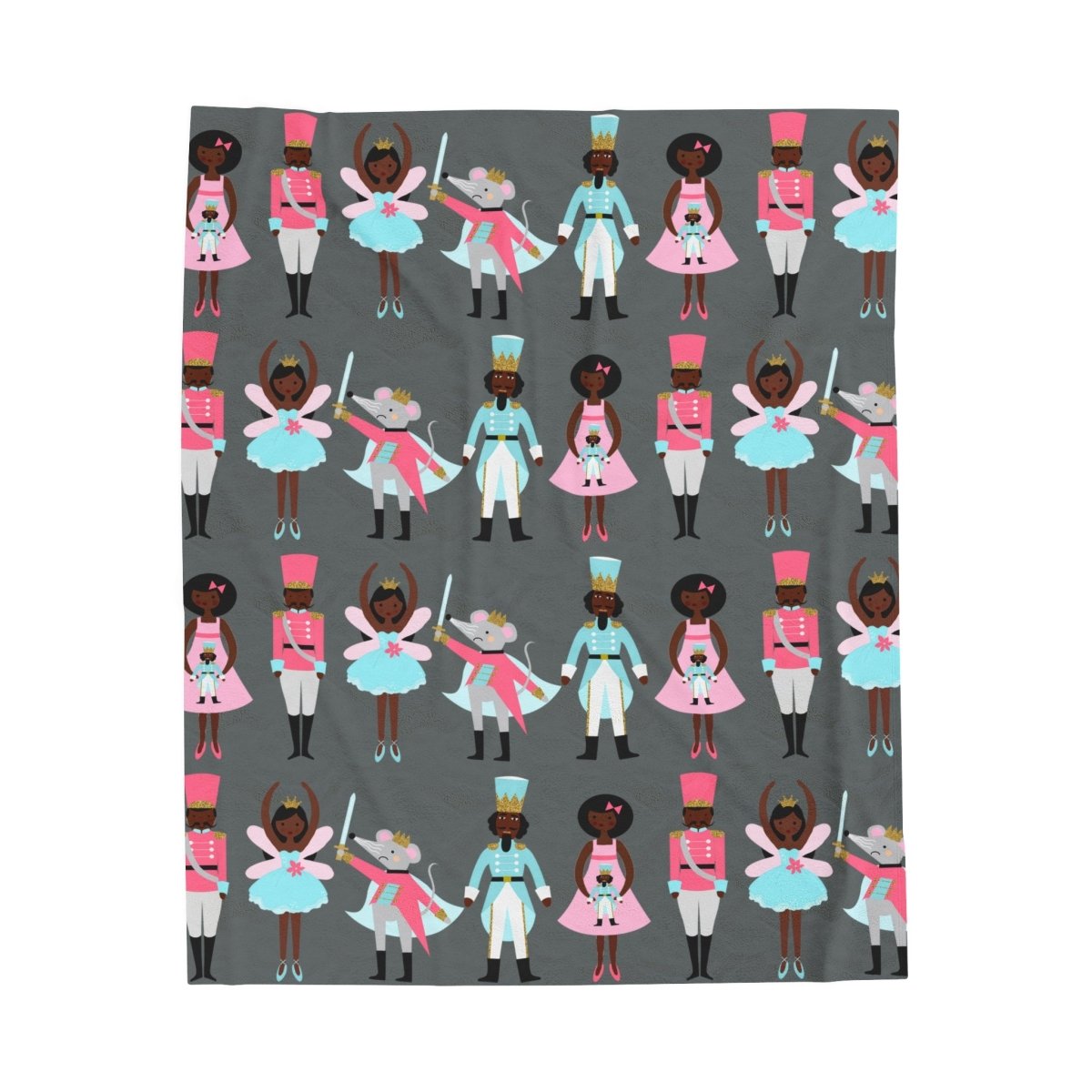 Nutcracker Ballet Blanket - Afrocentric Art by The Trini Gee