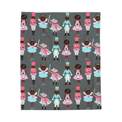Nutcracker Ballet Blanket - Afrocentric Art by The Trini Gee