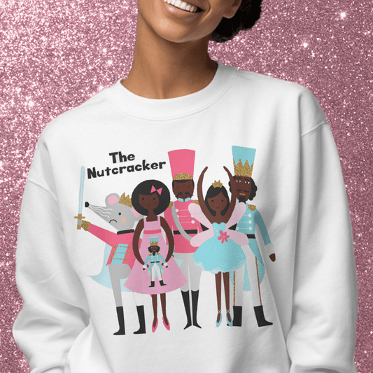 Nutcracker Ballet Sweatshirt - Afrocentric Art by The Trini Gee