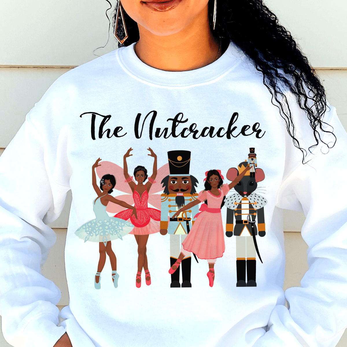 Nutcracker Ballet Sweatshirt - Afrocentric Art by The Trini Gee