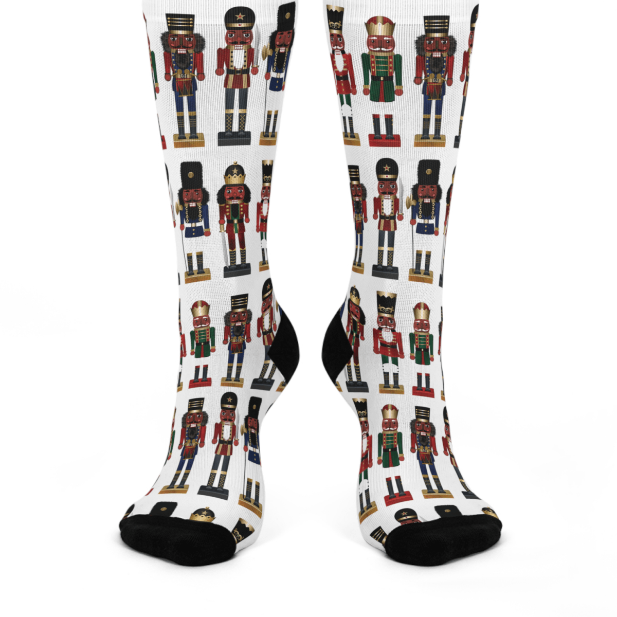 Nutcracker Crew Socks - Afrocentric Art by The Trini Gee