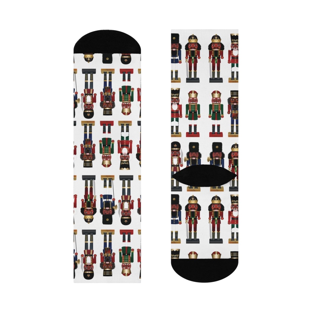 Nutcracker Crew Socks - Afrocentric Art by The Trini Gee