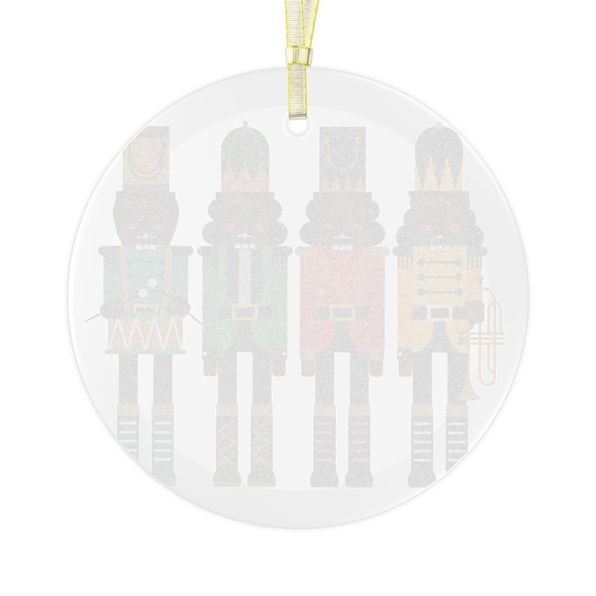 Nutcracker Soldiers Glass Ornament - Afrocentric Art by The Trini Gee