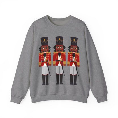Nutcracker Soldiers Sweatshirt - Afrocentric Art by The Trini Gee