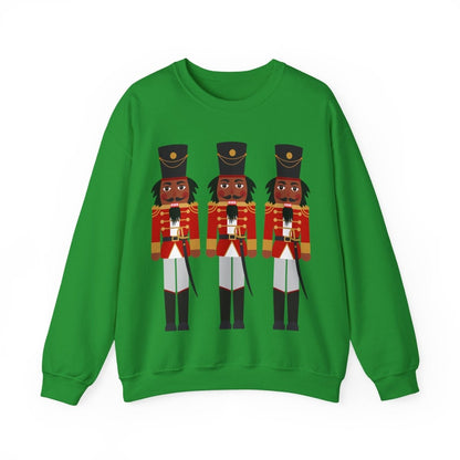 Nutcracker Soldiers Sweatshirt - Afrocentric Art by The Trini Gee