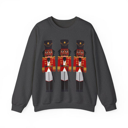Nutcracker Soldiers Sweatshirt - Afrocentric Art by The Trini Gee