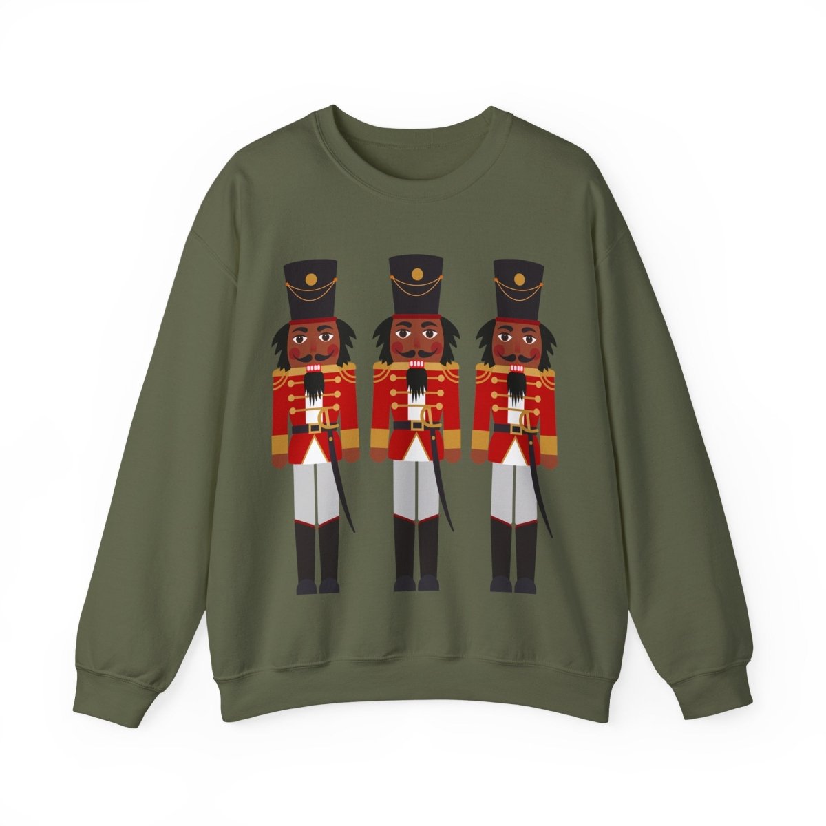 Nutcracker Soldiers Sweatshirt - Afrocentric Art by The Trini Gee