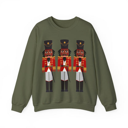 Nutcracker Soldiers Sweatshirt - Afrocentric Art by The Trini Gee