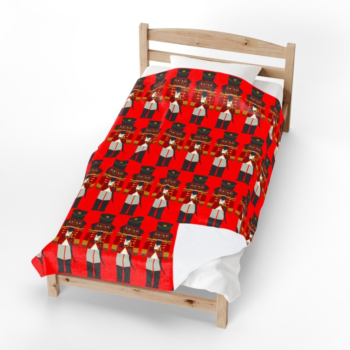 Nutcracker Soldiers Throw Blanket - Afrocentric Art by The Trini Gee