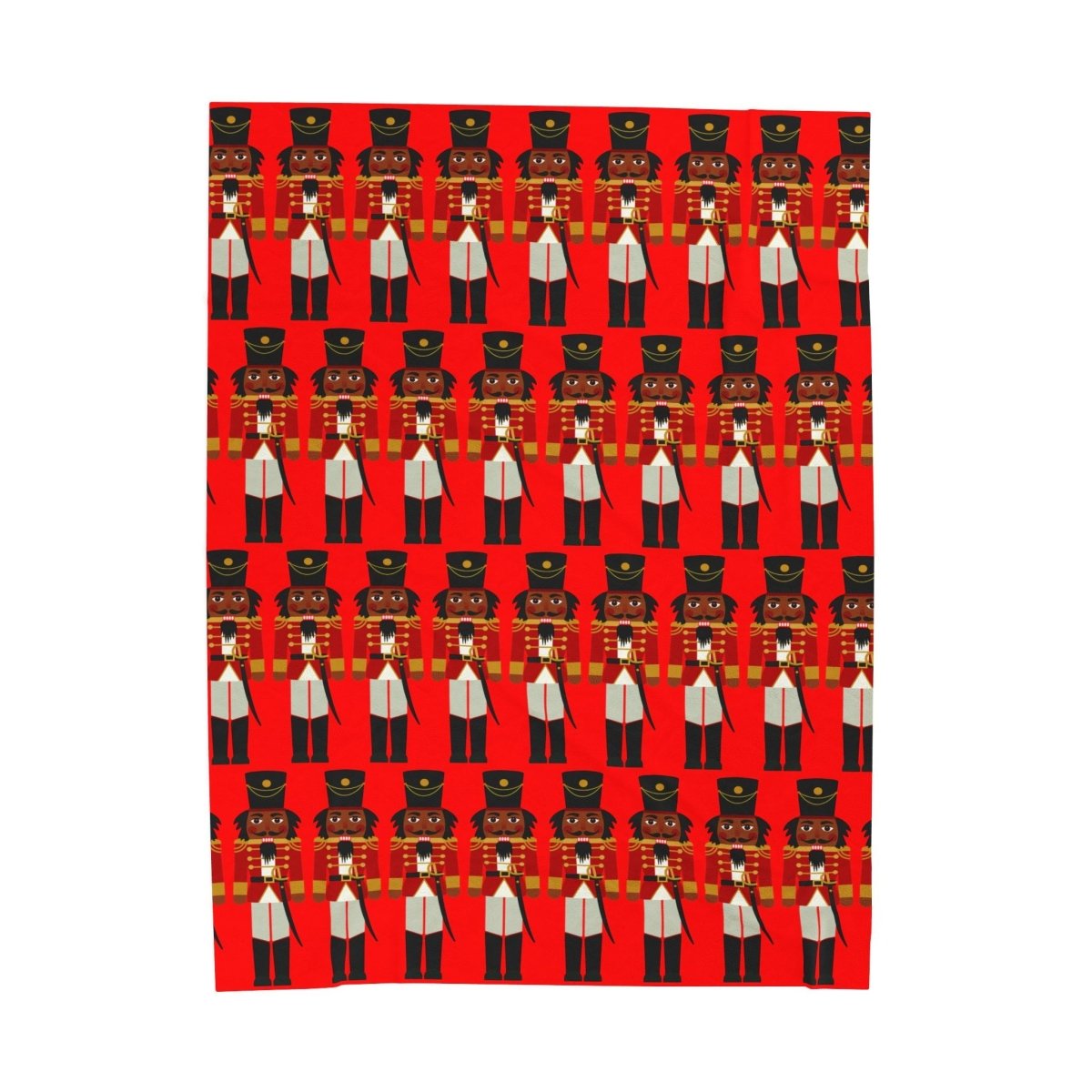 Nutcracker Soldiers Throw Blanket - Afrocentric Art by The Trini Gee