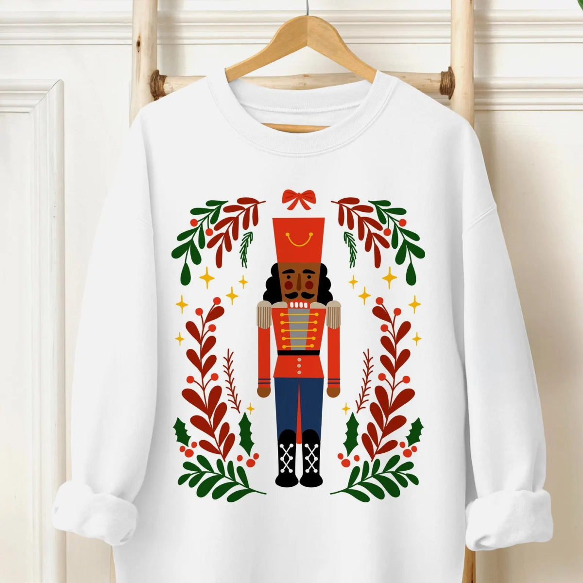 Nutcracker Sweatshirt - Afrocentric Art by The Trini Gee