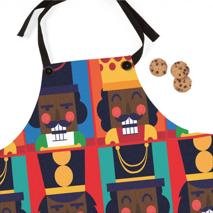 Nutcrackers Apron - Afrocentric Art by The Trini Gee
