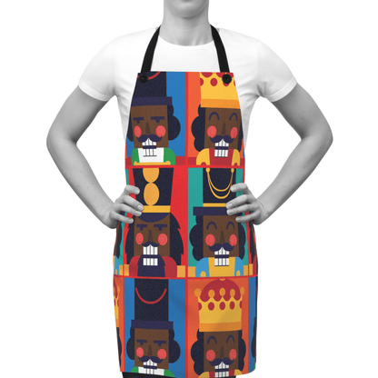 Nutcrackers Apron - Afrocentric Art by The Trini Gee