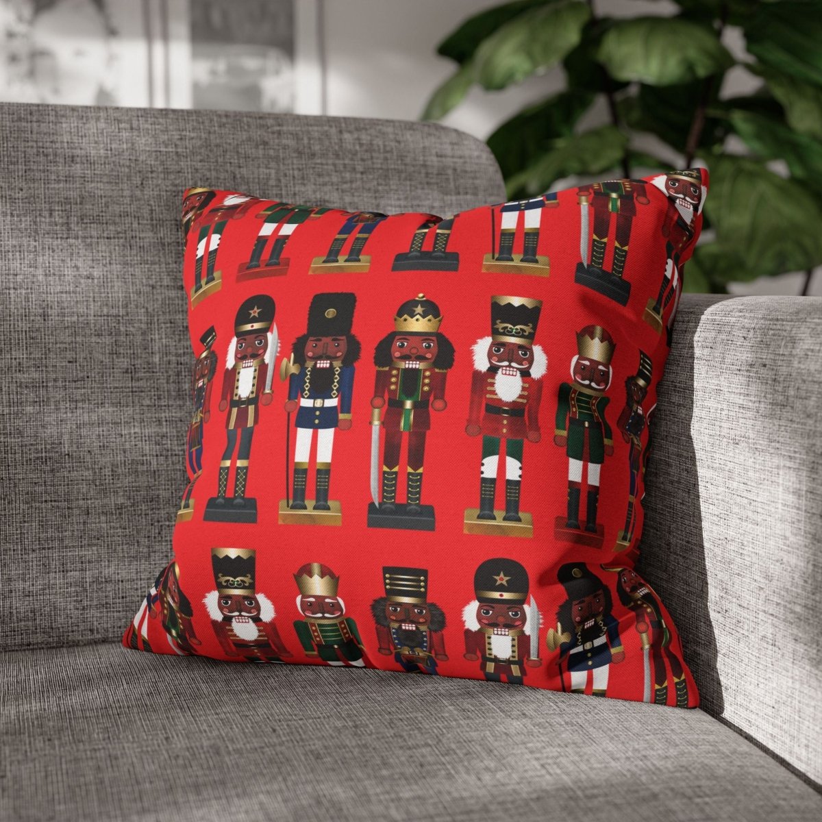 Nutcrackers Pillow - Afrocentric Art by The Trini Gee