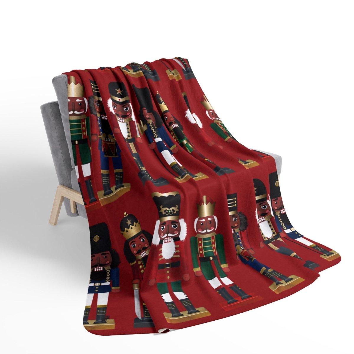 Nutcrackers Sherpa Blanket - The Trini Gee