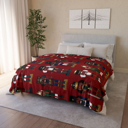 Nutcrackers Sherpa Blanket - The Trini Gee