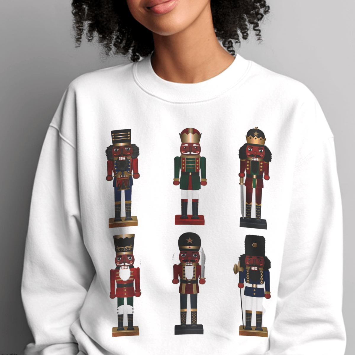Nutcrackers Sweatshirt - Afrocentric Art by The Trini Gee
