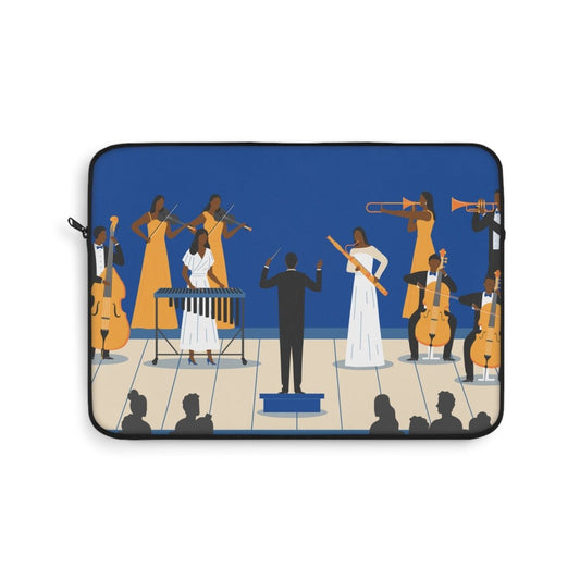 Orchestra Laptop Sleeve - Afrocentric Art by The Trini Gee